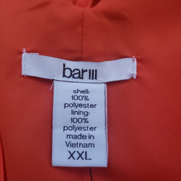 Bar III Orange Strappy V Neck Tank XXL NWT - Picture 5 of 6